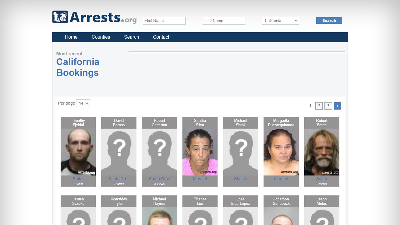 California Arrests and Inmate Search